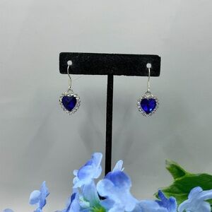 Super Cute Y2K Vintage Crystal Heart Drop Earrings
